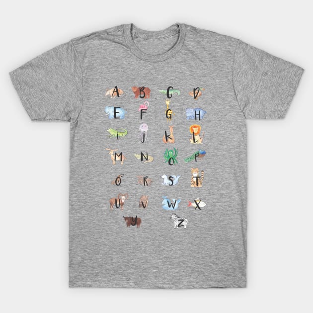 ABC Animals T-Shirt by littlebigbit